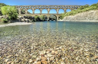 Un site classé au patrimoine mondial de l'UNESCO : le Pont du Gard.