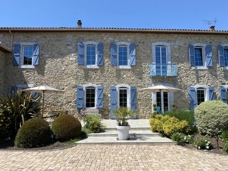 Rural countryside lifestyle in Haute-Garonne with panoramic Pyrenees mountain views in Occitanie